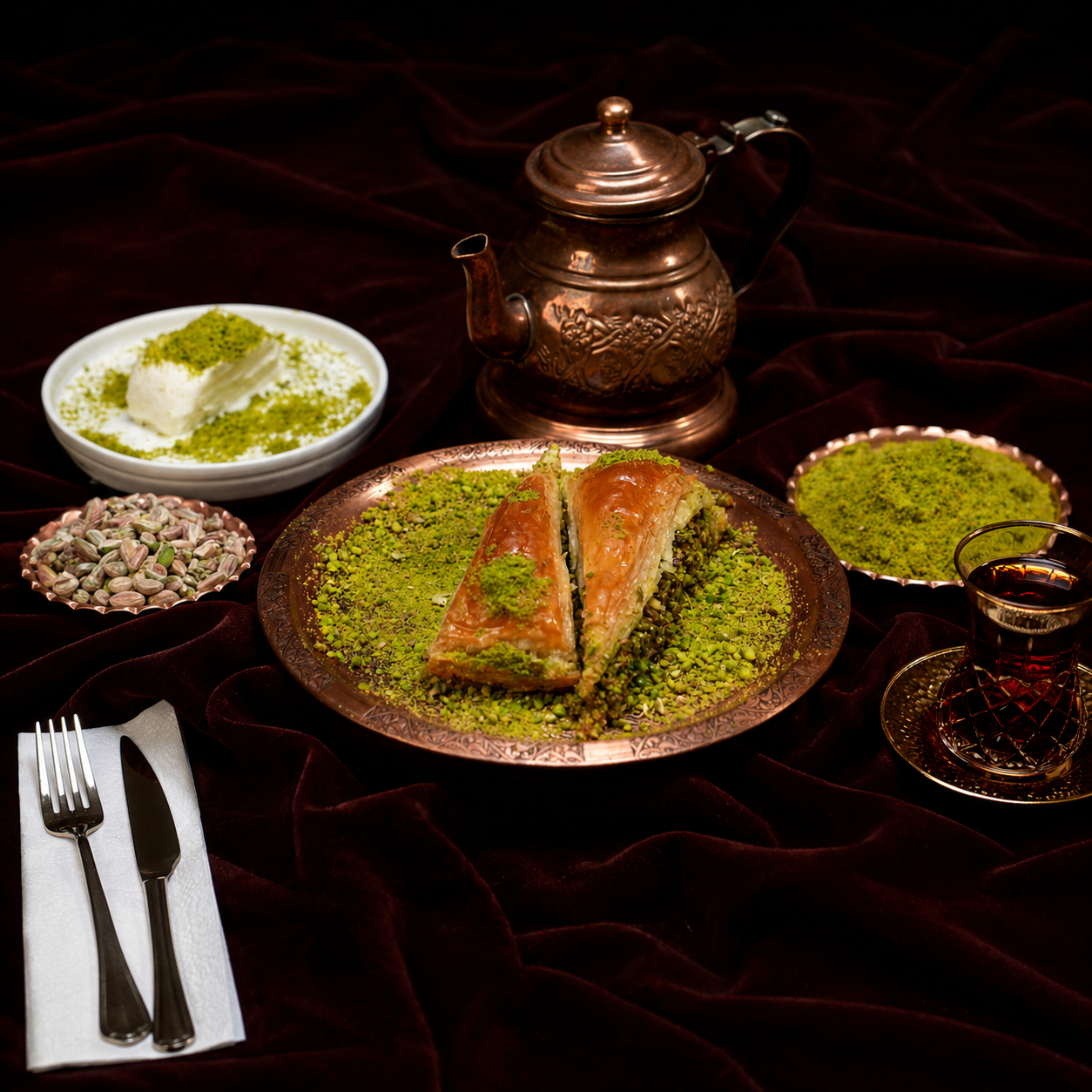 Fıstıklı Havuç Dilim Baklava